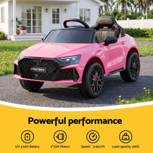 Load image into Gallery viewer, Ride On Car Licensed Audi RS3 Car for Kids 12V Remote Control Pink
