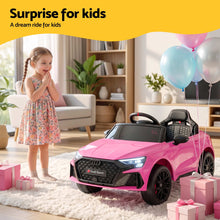 Load image into Gallery viewer, Ride On Car Licensed Audi RS3 Car for Kids 12V Remote Control Pink
