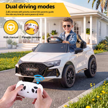Load image into Gallery viewer, Ride On Car Licensed Audi RS3 Car for Kids 12V Remote Control White
