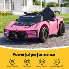 Load image into Gallery viewer, Ride On Car Maserati Licensed MCXtrema Car for Kids 12V Remote Control Pink
