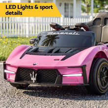 Load image into Gallery viewer, Ride On Car Maserati Licensed MCXtrema Car for Kids 12V Remote Control Pink
