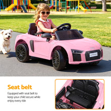 Load image into Gallery viewer, Ride On Car Licensed Audi R8 12V Electric Car for Kids Battery Pink
