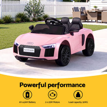 Load image into Gallery viewer, Ride On Car Licensed Audi R8 12V Electric Car for Kids Battery Pink
