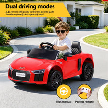 Load image into Gallery viewer, Ride On Car Licensed Audi R8 12V Electric Car for Kids Battery Red
