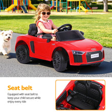 Load image into Gallery viewer, Ride On Car Licensed Audi R8 12V Electric Car for Kids Battery Red
