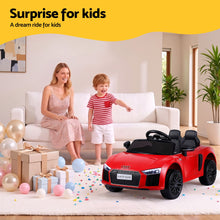 Load image into Gallery viewer, Ride On Car Licensed Audi R8 12V Electric Car for Kids Battery Red
