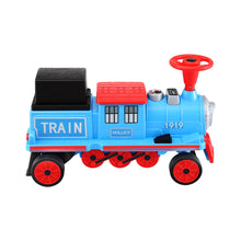 Load image into Gallery viewer, Rigo Kids Ride on Car Train 12V Electric Toy 2 Seaters Storage 87cm Blue
