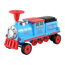 Load image into Gallery viewer, Rigo Kids Ride on Car Train 12V Electric Toy 2 Seaters Storage 87cm Blue
