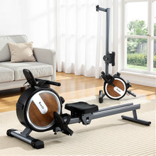 Load image into Gallery viewer, Everfit 16 Level Magnetic Rowing Machine for Home with App Connect Walnut
