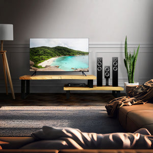 TV entertainment unit Raintree Wood 2 tier adjustable Length 1.6m to 2.5m
