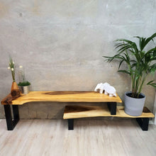 Load image into Gallery viewer, Adjustable Length Entertainment Unit in Reclaimed Wood.
