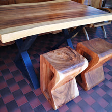 Load image into Gallery viewer, Side table, coffee table or entrance corner table-hand crafted from solid wood
