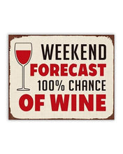 Load image into Gallery viewer, Men&#39;s Republic Retro Sign – Wine Forecast 25cm x 20cm
