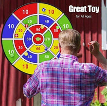 Load image into Gallery viewer, Large Dart Board for Kids, play safely with Sticky Balls and sticky safety Darts, Indoor or Outdoor -Foldable Design and Safe Materials:
