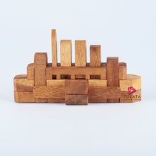 Load image into Gallery viewer, Brainteaser puzzle - 3D Interlocking boat wooden puzzle.
