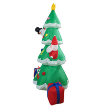 Load image into Gallery viewer, Christmas Inflatable Santa, snow man and Christmas Tree 2.1m Inflatable with LED lights
