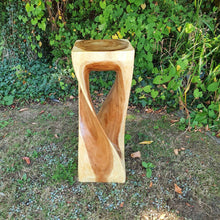 Load image into Gallery viewer, Twisted Side table 76cm Acacia Wood Side Table/Corner Table/Bar stool Clear Finish.
