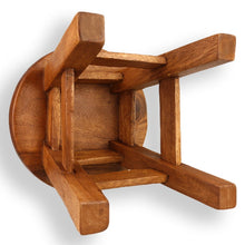 Load image into Gallery viewer, Children&#39;s Wooden Stool BEAR face Toddlers Step sitting Stool.
