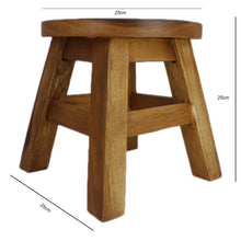 Load image into Gallery viewer, Children&#39;s Wooden Stool BEAR face Toddlers Step sitting Stool.
