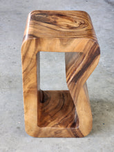 Load image into Gallery viewer, Side Corner Table Plant Stand or Bar Stool with Clear Finish-Raintree Wood
