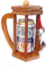 Load image into Gallery viewer, Brainteaser beer bottle challenge lock adult puzzle challenge - open the lock before you can have a drink! Great party gift
