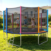 Load image into Gallery viewer, Everfit 16FT Kids Trampoline Rebounder with Enclosure Net Storage Bag
