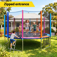 Load image into Gallery viewer, Everfit 16FT Kids Trampoline Rebounder with Enclosure Net Storage Bag
