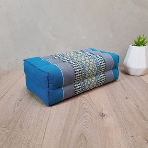 Thai kapok cushion Meditation Cushion + Seating Block Set BlueFoldable Meditation Cushion + Seating Block Set