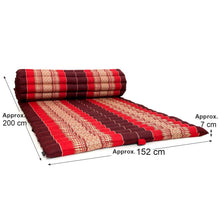 Load image into Gallery viewer, Thai Roll Up Day bed or Camping Mattress - Queen size 155 cm x 200 cm  Blue
