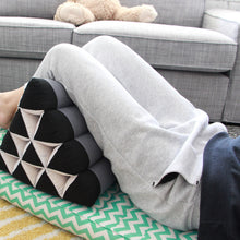 Load image into Gallery viewer, Thai kapok cushion Triangle Back rest reading relaxing cushion Kapok Red or Blue
