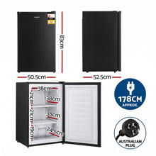 Load image into Gallery viewer, Devanti 81L Upright Freezer Fridge Black
