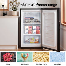 Load image into Gallery viewer, Devanti 81L Upright Freezer Fridge Black
