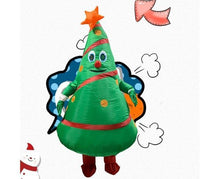 Load image into Gallery viewer, Inflatable Christmas Tree Costume Christmas Costume Polyester Christmas Costume - Green - Size 01
