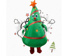 Load image into Gallery viewer, Inflatable Christmas Tree Costume Christmas Costume Polyester Christmas Costume - Green - Size 01

