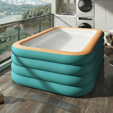 Load image into Gallery viewer, Large inflatable swimming pool, green swimming pool, suitable for home yard, outdoor pool, summer family gathering, must-have pool for playing water
