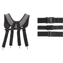 Load image into Gallery viewer, Tool Chest Suspenders Tool Storage Tool Organization Heavy Duty Suspenders - Gray - Size regular
