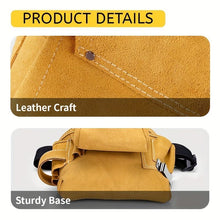 Load image into Gallery viewer, Leather Tool Pouch Tool Storage Australia Adjustable Belt Tool Pouch Fine - Yellow - Size regular
