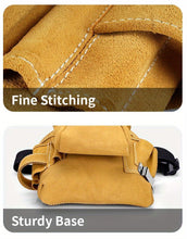 Load image into Gallery viewer, Leather Tool Pouch Tool Storage Australia Adjustable Belt Tool Pouch Fine - Yellow - Size regular
