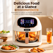 Load image into Gallery viewer, 360° Panoramic Air Fryer for Effortless, Visible Healthy Cooking at Home (white)
