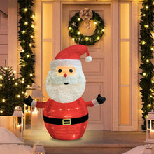 Load image into Gallery viewer, 2-Pack Lighted Christmas Santa Claus Decoration Lantern, 45 LED Collapsible Pop-Up Ornament with 8 Light Modes &amp; Timer, Indoor Outdoor Holiday Décor
