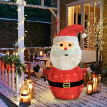 Load image into Gallery viewer, 2-Pack Lighted Christmas Santa Claus Decoration Lantern, 45 LED Collapsible Pop-Up Ornament with 8 Light Modes &amp; Timer, Indoor Outdoor Holiday Décor
