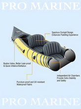 Load image into Gallery viewer, Advanced Elements Inflatable Kayak: 1/2 Person Recreational Convertible (Yellow) – Tandem/Solo Paddling with Durable PVC Hull
