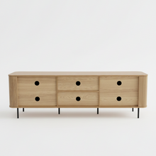 Load image into Gallery viewer, Florence 2 Door Entertainment Unit Oak
