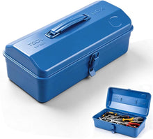 Load image into Gallery viewer, Portable Metal Tool Box with Lock for Home Workshop Tool Storage and Transport, 37 x 16 x 12 cm
