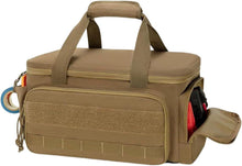 Load image into Gallery viewer, Tool Bag Organizer with Multiple Pockets, Wear-resistant Storage Bag with Anti-slip Bottom for Carpenters and DIY Enthusiasts, Brown, 14 Inch
