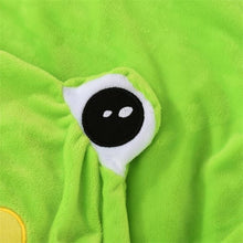 Load image into Gallery viewer, 2-in-1 Foldable Kids Cartoon Sofa, Frog Shaped Plush Toddler Couch, Convertible Sofa to Lounger for Bedroom Playroom
