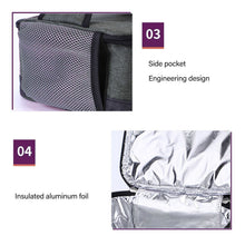 Load image into Gallery viewer, Portable Electric Lunch Box Food Heater USB Constant Heating Insulation Bag Heated Lunch Box Bag Light Gray
