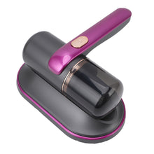 Load image into Gallery viewer, Bed Vacuum Cleaner Purple Handheld Cordless High Efficiency 2 Speeds Suction Power Mattress Vacuum Cleaner with 185ml Detachable Dust Cup
