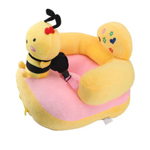 Load image into Gallery viewer, Baby Support Sofa Chair Anti Side Turn Anti Falling Luminous Soft Plush Baby Sofa Learn Sitting Chair for Indoor Bee

