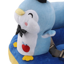 Load image into Gallery viewer, Cartoon Baby Support Seat Plush Adjustable Stable Children Learn Sitting Seat for Home Blue Penguin
